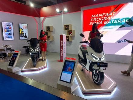 IIMS 2023, Polytron Pamer Motor Listrik Fox-R Seharga Rp20 Juta