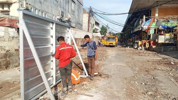 Mulai Steril dari Pedagang, Revitalisasi Pasar Anyar Tangerang Mulai Dikerjakan
