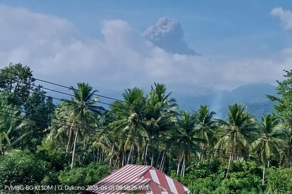 Gunung Dukono Meletus Lagi, Warga Diminta Jauhi Kawah 4 Km Gunung Dukono Meletus Lagi, Warga Diminta Jauhi Kawah 4 Km