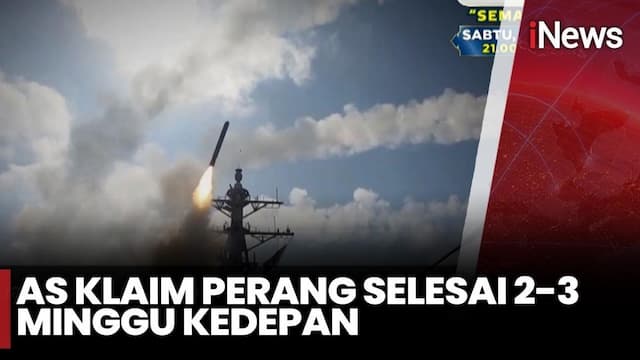 Siapkan Serangan Darat, AS Klaim Perang Dirediksi Selesai 2-3 Pekan ke Depan Siapkan Serangan Darat, AS Klaim Perang Dirediksi Selesai 2-3 Pekan ke Depan