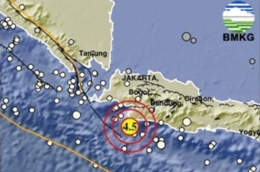 Gempa Hari Ini Magnitudo 4,5 Guncang Sukabumi Jabar Gempa Hari Ini Magnitudo 4,5 Guncang Sukabumi Jabar