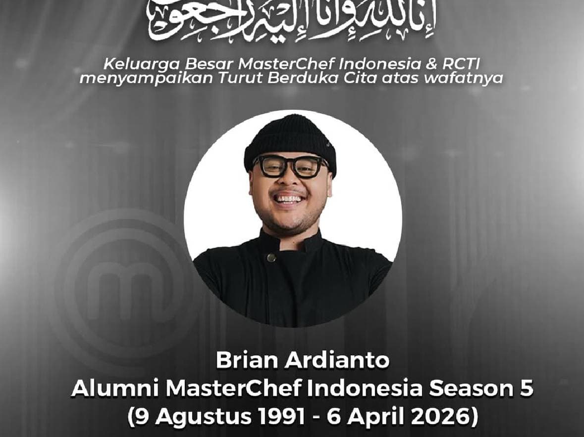 Innalillahi, Brian Ardianto MasterChef Indonesia Meninggal Dunia Innalillahi, Brian Ardianto MasterChef Indonesia Meninggal Dunia