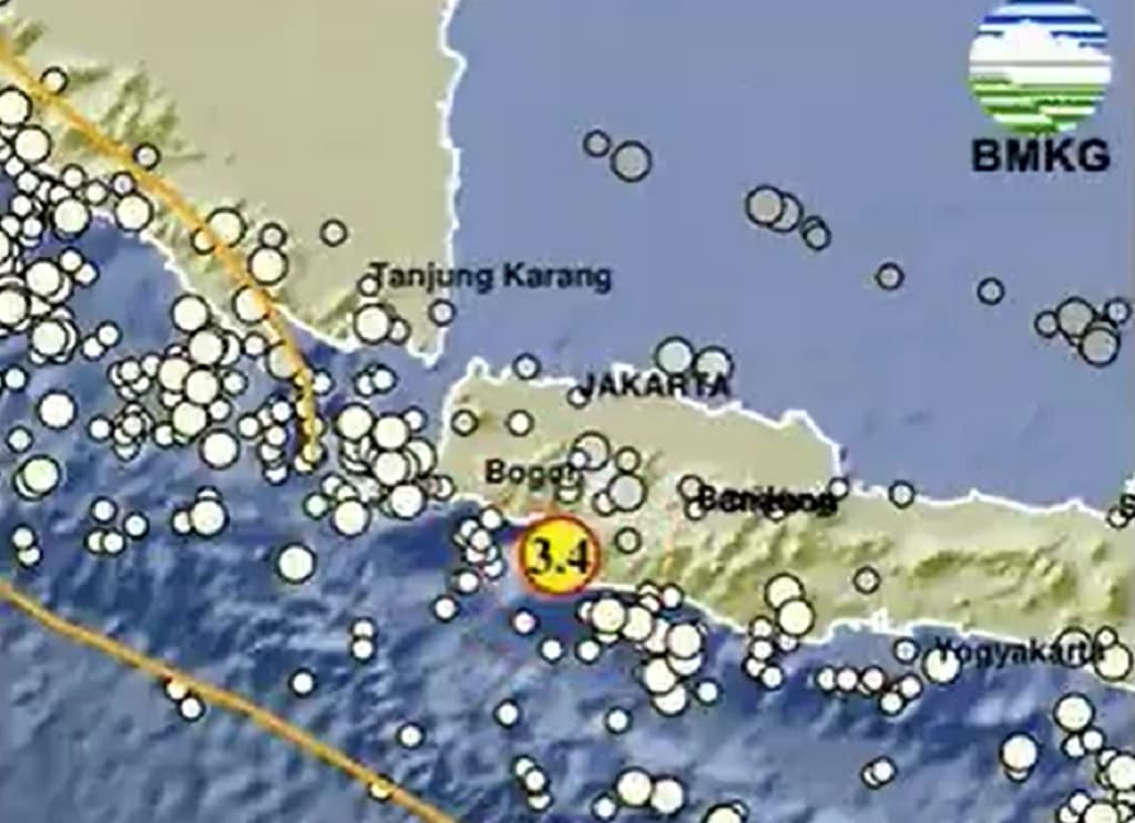 Gempa Hari Ini M 3,5 Guncang Sukabumi, Getaran Dirasakan hingga Cidolo Gempa Hari Ini M 3,5 Guncang Sukabumi, Getaran Dirasakan hingga Cidolo