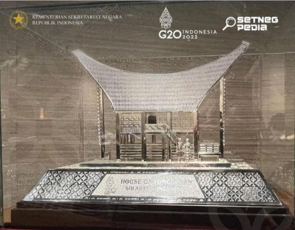 Miniatur Rumah Adat Toraja Jadi Salah Satu Cinderamata KTT G20, dari Indonesia untuk Dunia