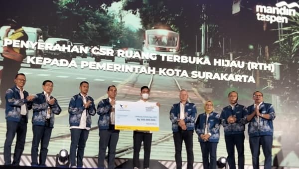 Cetak Rekor Laba Bersih Rp 1 Triliun, Bank Mandiri Taspen Bangun Ruang Terbuka Hijau