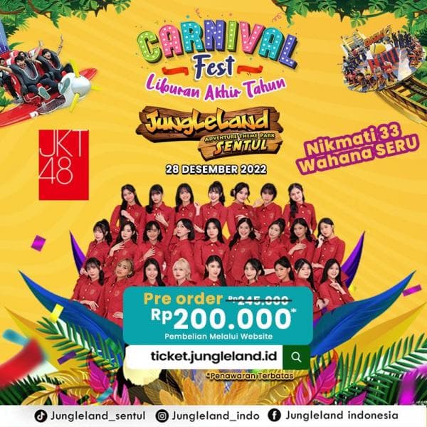 Harga Tiket Carnival Fest di Jungleland Sentul Bogor