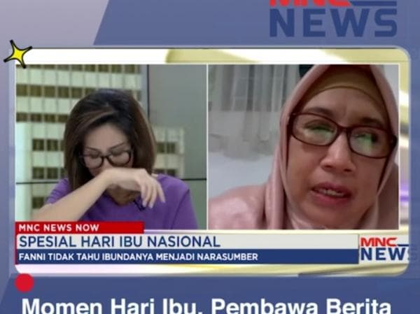 Haru! Pembawa Berita Ini Dikejutkan Kehadiran Ibundanya Saat Siaran, iNews : Spesial Hari Ibu