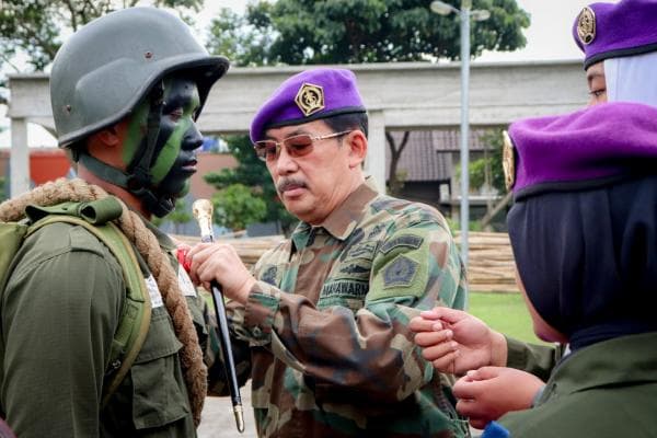 Tutup Diklatsar Menwa Gelombang IV 2022, Ini Pesan Danmenwa Mahawarman Jabar