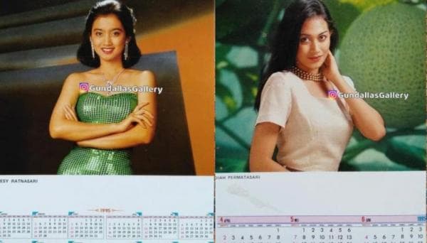 Potret Seksi Artis Lawas di Kalender Jadul Bikin Salfok Potret Seksi Artis Lawas di Kalender Jadul Bikin Salfok