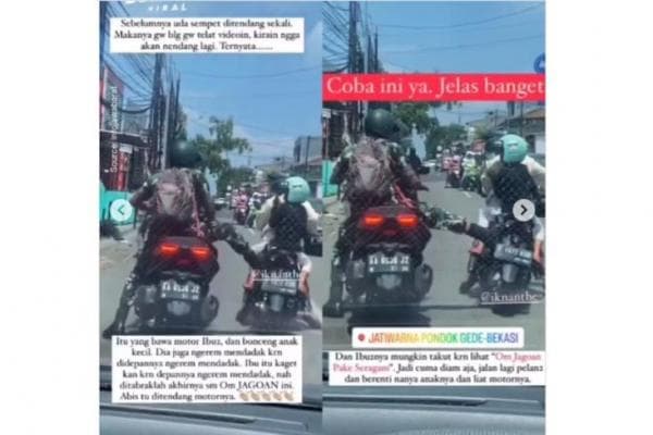 Viral, Ibu yang Bonceng Anak Ditendang Pria Berseragam TNI Viral, Ibu yang Bonceng Anak Ditendang Pria Berseragam TNI