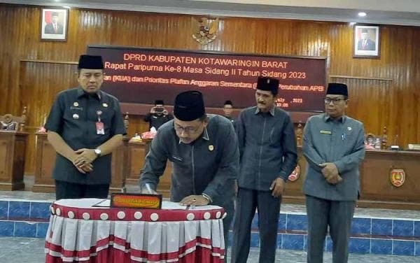 Ini Penetapan APBD Perubahan 2023 Kobar Hasil Rapat Paripurna KUA PPAS