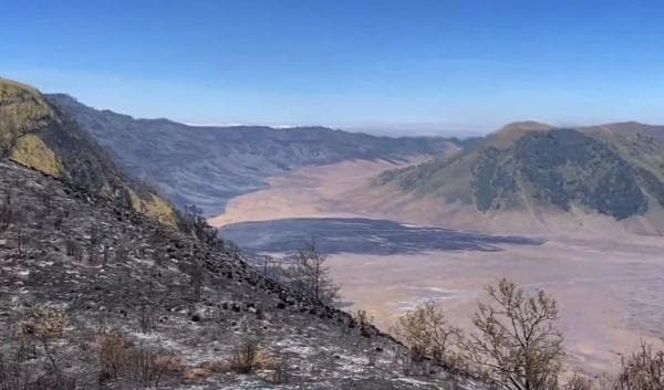 Lembah Watangan Terbakar, Kawasan Wisata Bromo Ditutup Total Lembah Watangan Terbakar, Kawasan Wisata Bromo Ditutup Total