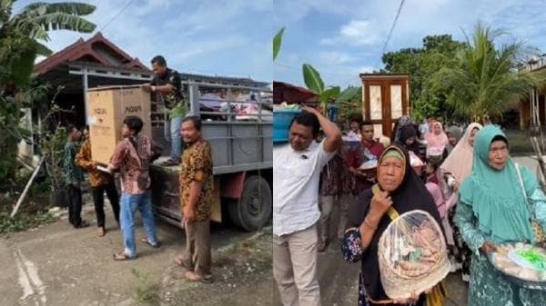 Viral Pernikahan di Pati, Rombongan Pengantin Bawa Seserahan Kulkas hingga Mesin Cuci Viral Pernikahan di Pati, Rombongan Pengantin Bawa Seserahan Kulkas hingga Mesin Cuci