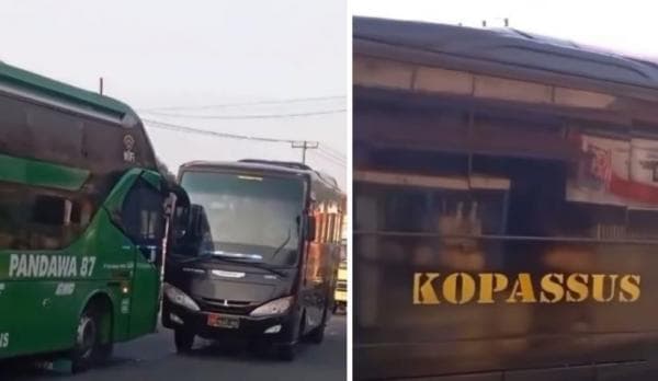 Bus Kopassus Pukul Mundur Bus Pandawa 87 yang Lawan Arus, Masih Beruntung Tidak Disuruh Push up Bus Kopassus Pukul Mundur Bus Pandawa 87 yang Lawan Arus, Masih Beruntung Tidak Disuruh Push up