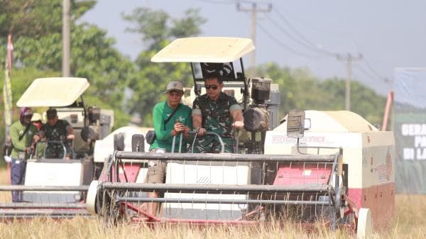 Kasad Jenderal TNI Maruli Simanjuntak Panen Raya Padi di Subang, Wujudkan Ketahanan Pangan Nasional