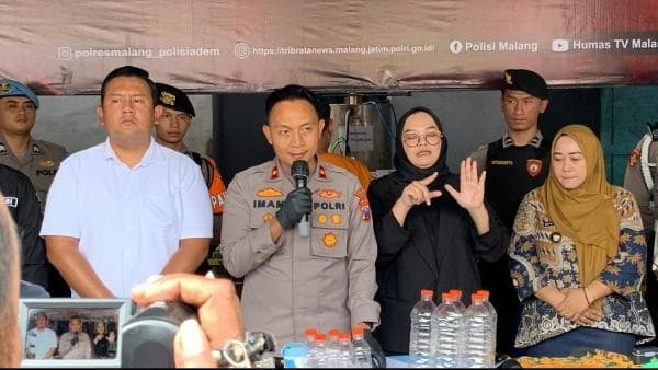 Satresnarkoba Polres Malang Grebek Pabrik Miras Jenis Trobas di Pakis