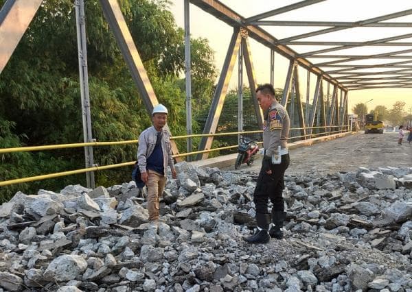 Pengerjaan Rehabilitasi Jembatan Getasrejo Dimulai, Jalan Lingkar Ditutup Sementara