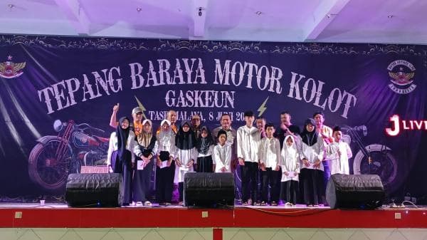 Tepang Baraya Motor Kolot, MACI Chapter Kota Tasikmalaya Gelar Santunan untuk Anak Yatim Piatu