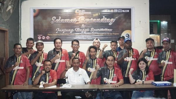 9 Ball Open Tournament MDF Trengginas 90 se Papua Resmi Digelar