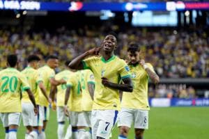 Brasil Tekuk Paraguay 4-1 di Copa America 2024, Vinicius Jr Sumbang Dua Gol