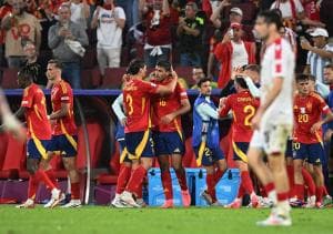 Hasil Euro 2024 : Timnas Spanyol Bantai  Georgia 4-1 di 16 Besar Euro 2024, La Roja Bertemu Jerman