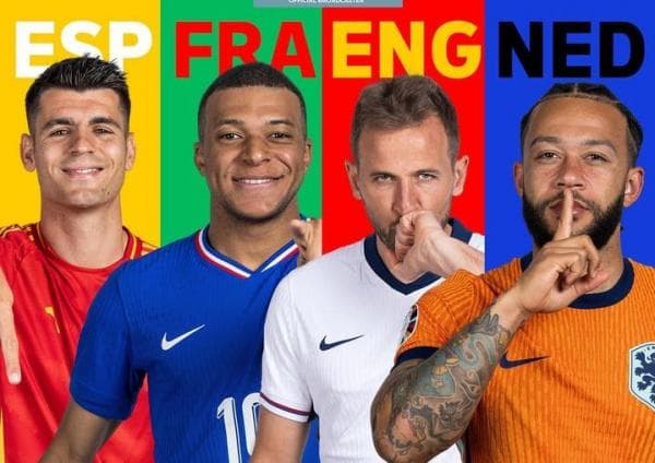 Jadwal Semifinal Euro 2024: Duel Raksasa Benua Biru Spanyol vs Prancis, Inggris Tantang Belanda