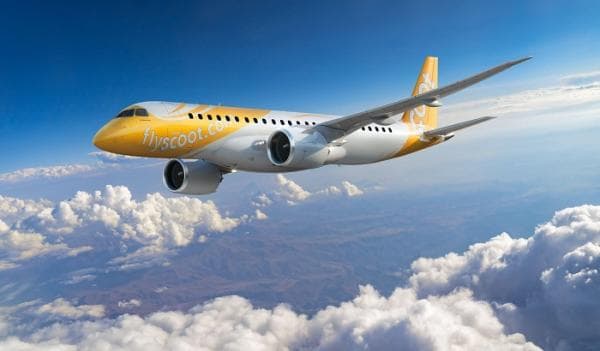 Scoot Perkenalkan Pesawat Embraer E190-E2 dan Tambahan Dua Rute Baru di Asia Tenggara