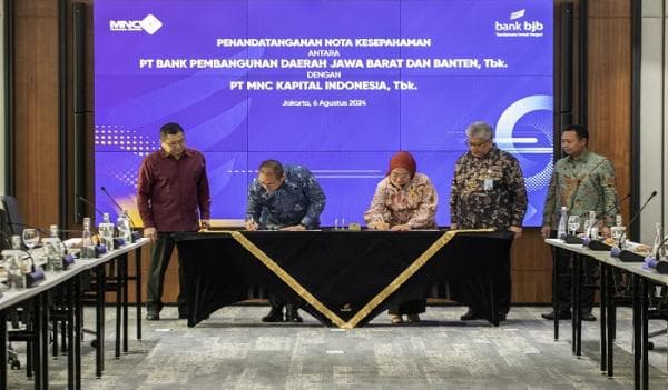 Tandatagani MoU dengan MNC Kapital, bank bjb Genjot Transaksi Digital