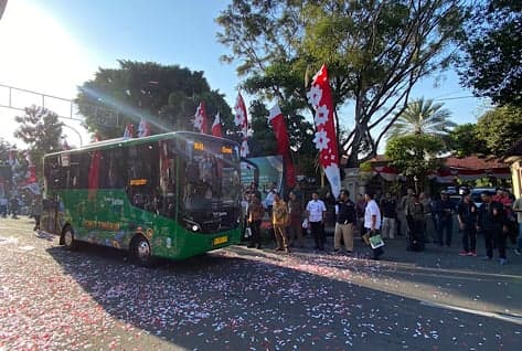 Mantap! Bus Trans Jatim Gresik - Lamongan Resmi Beroperasi, Gratis Sampai Tanggal 17 Agustus