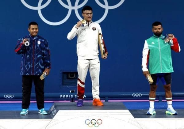 Raih 2 Emas, Indonesia Peringkat 28 Klasemen Sementara Perolehan Medali Olimpiade Paris 2024