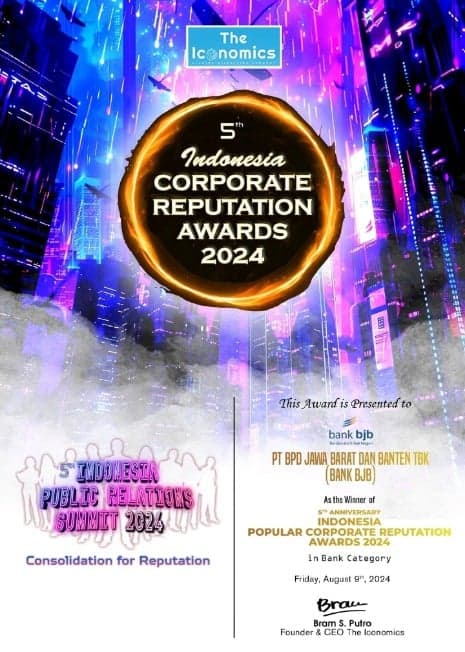 bank bjb Raih Corporate Reputation Awards 2024