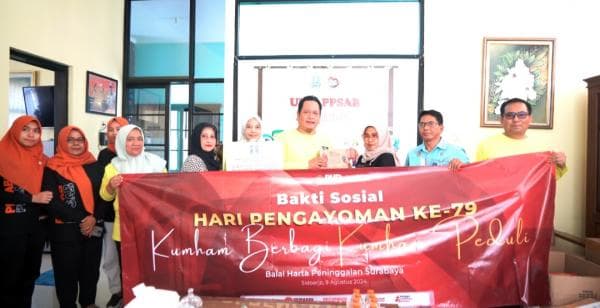 Sambut Hari Pengayoman ke-79, BHP Surabaya Gelar Bakti Sosial Kumham Peduli, Kumham Berbagi