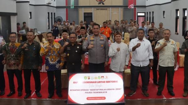 Jelang Pilkada Serentak, Polres Tasikmalaya Gelar Rapat Koordinasi Persiapan Ops Mantap Praja 2024