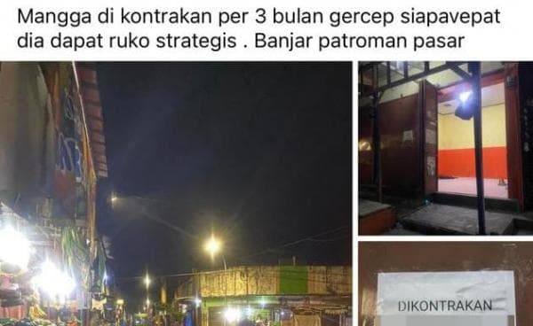 Kios di Pasar Tradisional Kota Banjar Diduga Diperjualbelikan