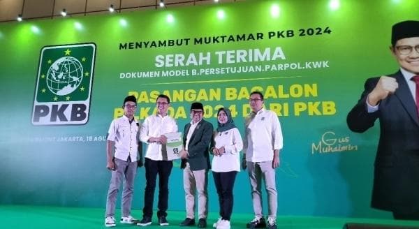 Pasangan ASLINA Resmi Terima SK Dukungan dari DPP PKB untuk Pilkada Subang 2024