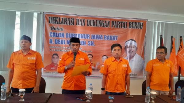 Jelang Pendaftaran Calon Gubernur, Partai Buruh Jabar Deklarasi Dukungan ke Dedi Mulyadi