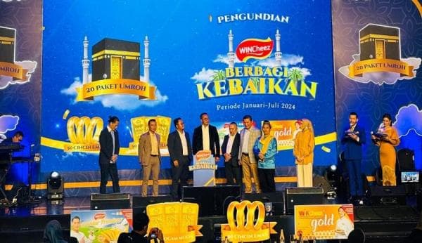 Program WINCheez Berbagi Kebaikan Undi Pemenang 20 Paket Umrah, 50 Logam Mulia dan 50 Cincin Emas