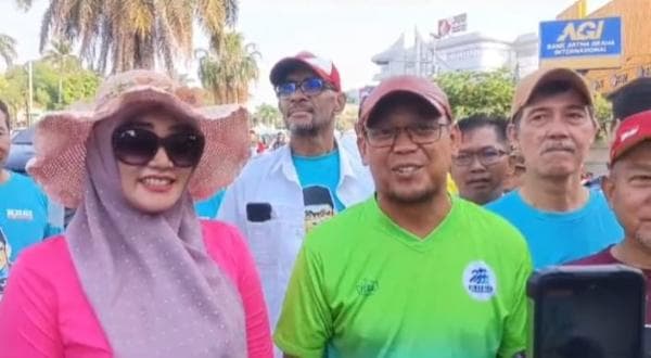 Mantapkan Depok Kota Sehat, Imam-Ririn dan Ribuan Pendukung Joging Terapkan Gaya Hidup Sehat