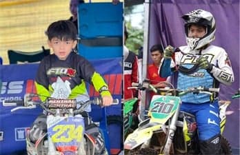 Dzikra dan Kenji Ramaikan Kejurnas Motocross & Grasstrack 2024 