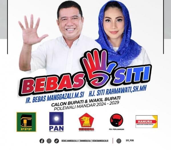 PDIP dan Gerindra Menyatu di Pilkada Polman, Bergerak Bersama Besti