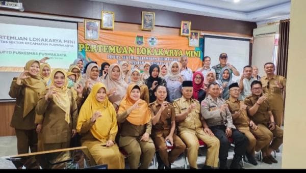 Pembinaan dan Sosialisasi, Puskesmas Kecamatan Purwakarta Gelar Lokakarya Mini Lintas Sektor