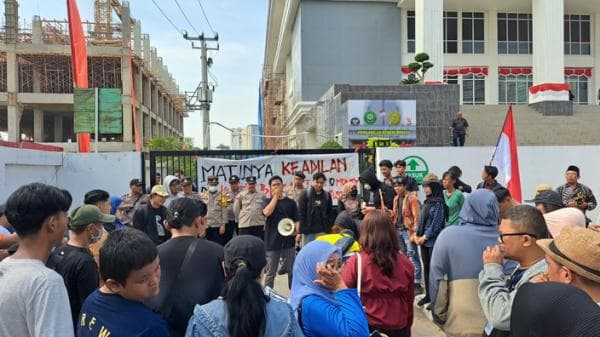 Demo di PN Bekasi, Masjaber Tuntut Keadilan dan Kebebasan 2 Warga Jatiasih