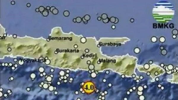 Gempa Hari Ini, Blitar Jatim Diguncang 4,0 Magnitudo