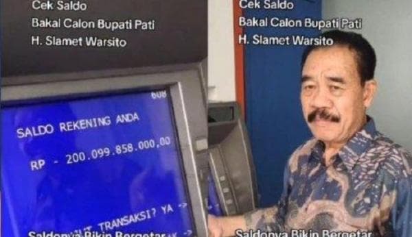 Viral Pria di Pati Pamer Saldo ATM Rp200 Miliar, Layar Mesin ATM Disoroti