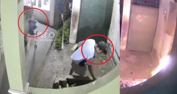 Viral, Pria Tak Dikenal Coba Bakar Rumah Bengkel Sepatu di Gang TVRI II Cibaduyut Bandung