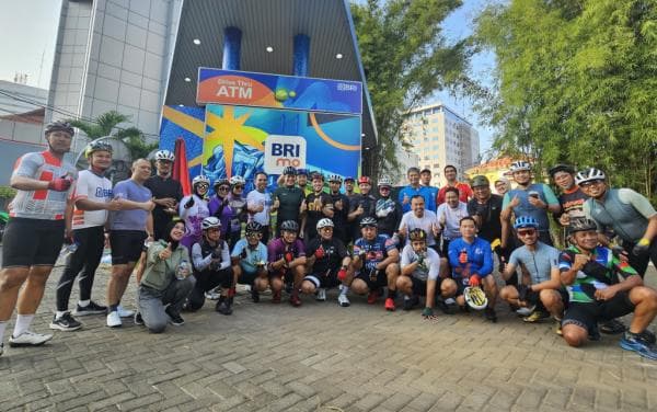 Gelar Worklife Balance, BRI RO Surabaya Aktif Masuk Komunitas Olahraga Cycling dan Running