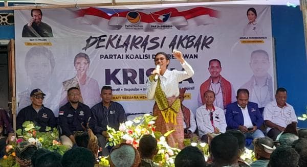 Usai Deklarasi, Paket KRISNA NasDem-Perindo siap Menuju KPU TTU Dihari Terakhir