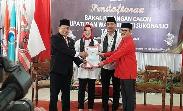 Baru Etik-Sapto yang Datang, KPU Sukoharjo Bakal Perpanjang Pendaftaran Pilkada