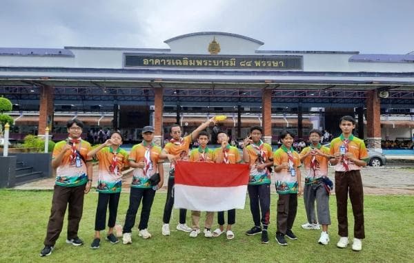 Siswa IT IDN Boarding School Jonggol Kabupaten Bogor Tampil di Scout Camp International Thailand