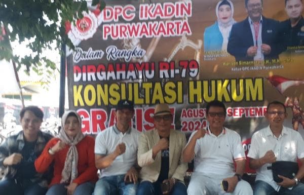 Beri Edukasi Hukum kepada Masyarakat, DPC Ikadin Purwakarta Gelar Konsultasi Hukum secara Gratis